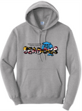 WC Seadogs Swim - MD FLAG Hoodie Sweatshirt (Grey or White)