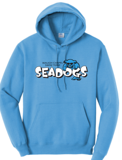 WC Seadogs Swim - Official Hoodie Sweatshirt (Blue, Grey or White)