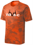 NEVA-C - Camo Hex Short Sleeve Shirt (Forest Green or Orange)