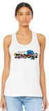 WC Seadogs Swim - MD Flag Logo Ladies Racer Back Tank Tops (Grey or White)