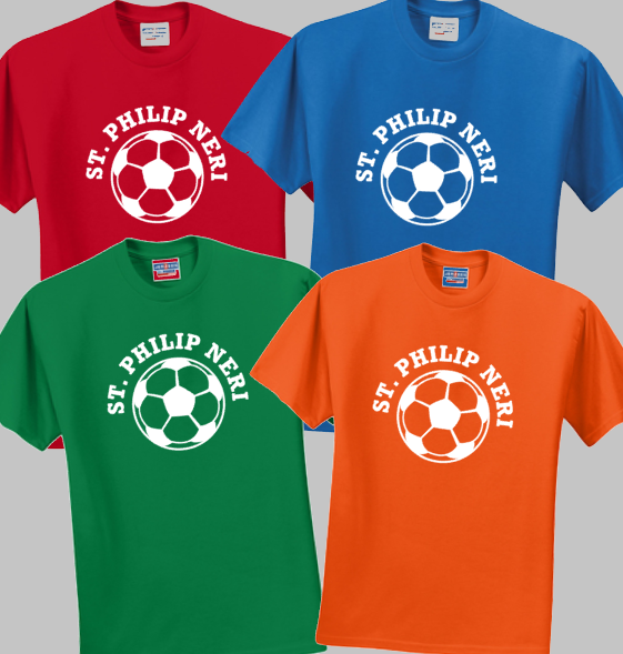2021 SPN Soccer T Shirt - Rec Team Colors available
