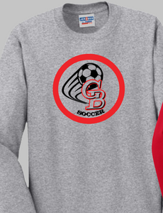 GBHS Soccer - Long Sleeve Shirt (Red, White and Grey)
