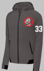 GBHS Soccer - Full Zip Warmup Jacket with Number