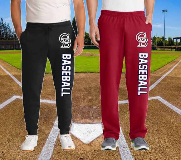 GB Baseball Classic Sweat Pants Red Black