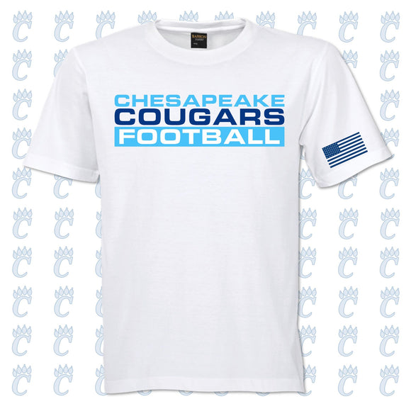 Cougars - Cougars Football Short Sleeve T Shirt (Adult & Youth)