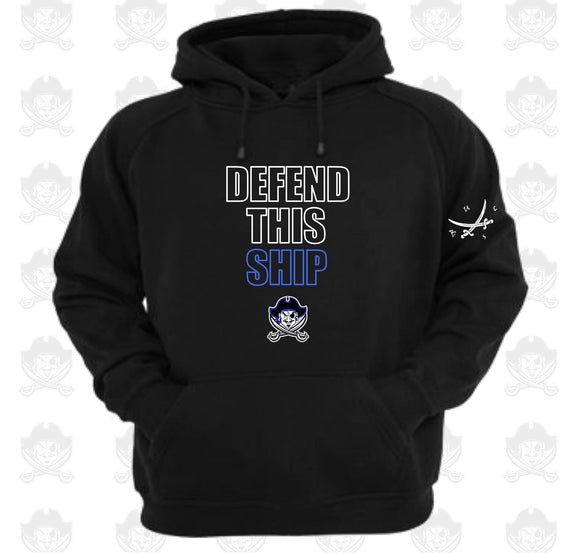 BUCS Football - Defend This Ship - Hoodie Sweatshirt