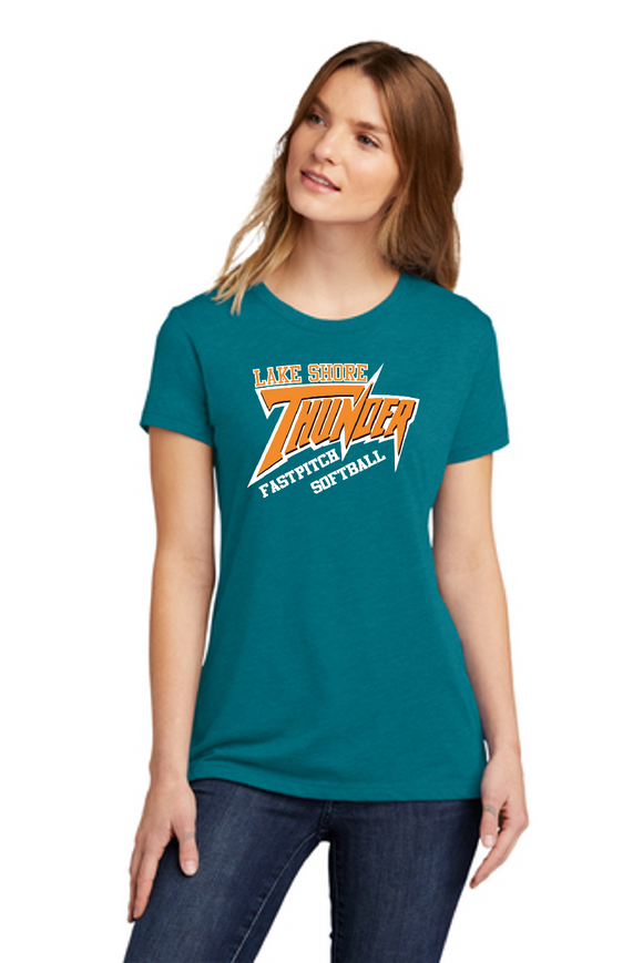 Lake Shore Softball - Thunder Official Lady Short Sleeve Shirt - Teal