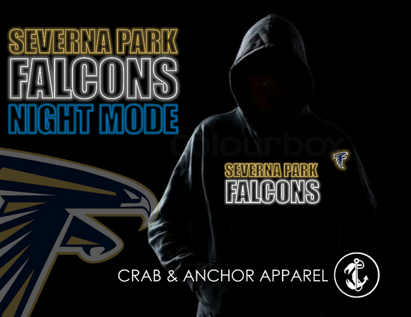 SEVERNA PARK FALCONS - Night Mode Performance Hoodie Sweatshirt (Youth and Adult)