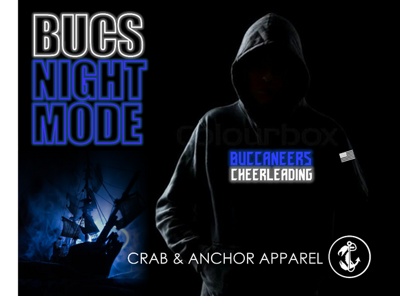 BUCS CHEER -  BUCCANEERS CHEERLEADING Night Mode Performance Sweatshirt (Youth / Adult)