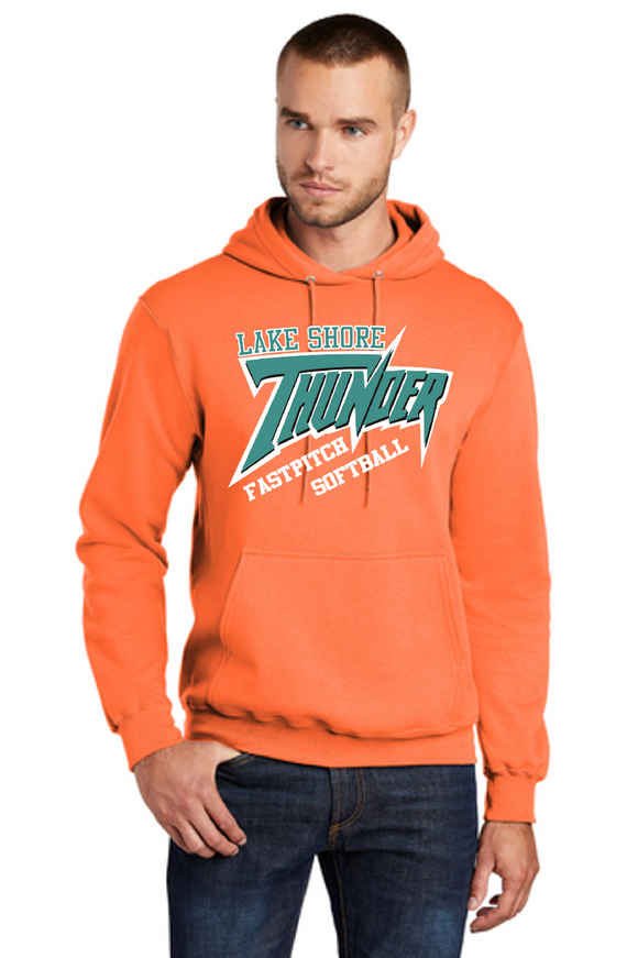 Lake Shore Softball - Thunder Hoodie Sweatshirt (Orange/Teal/Black)